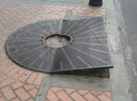 trip hazard city sidewalk